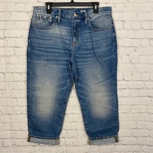 J Crew Womens Jeans 31P Slouchy Boyfriend Jean Mid Rise Petite Cropped NWT